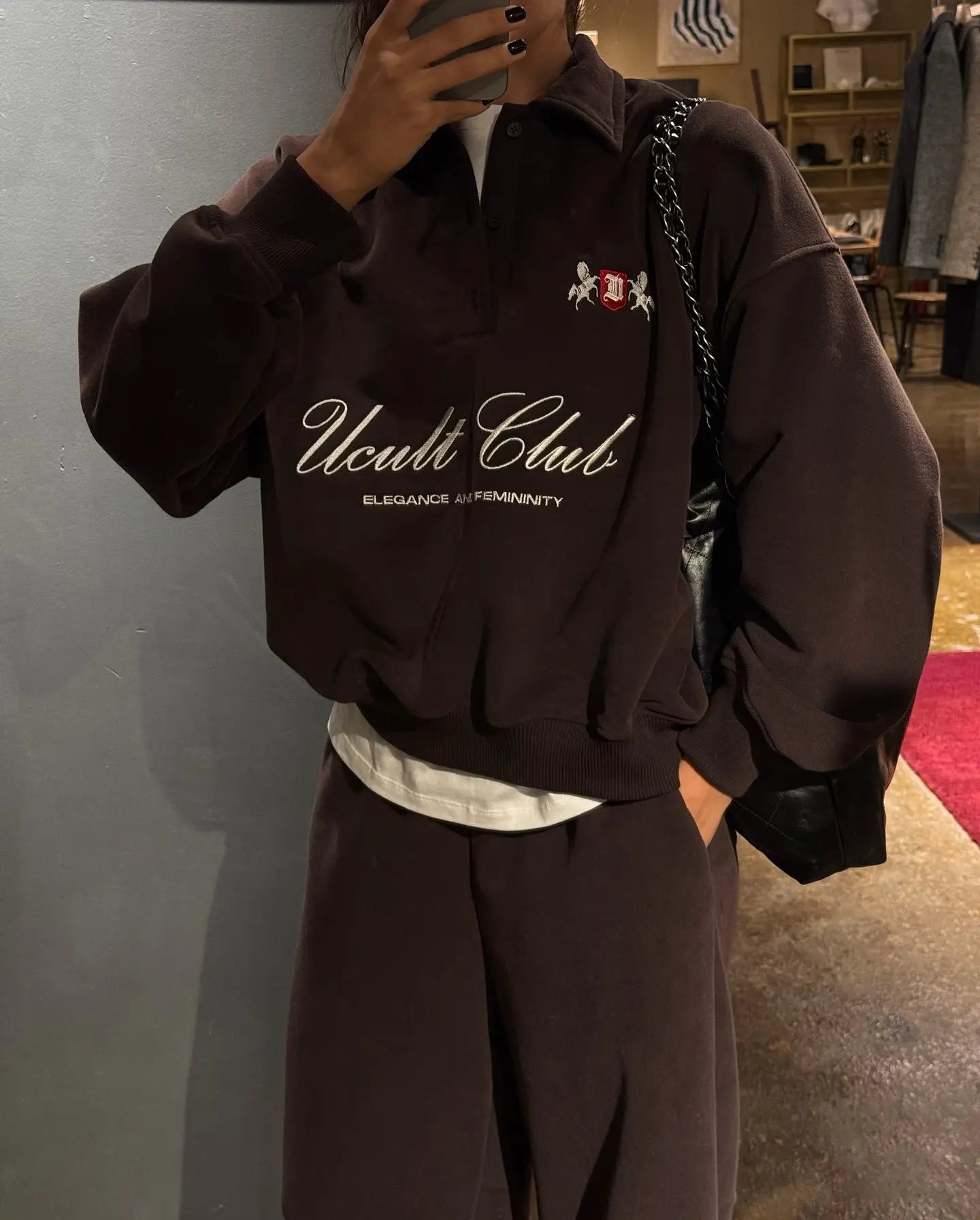 Women's Sweater Versatile Half Zip Sweatshirt 2025 Spring Autumn New  Letter Embroidery Lazy Loose Pullover Top