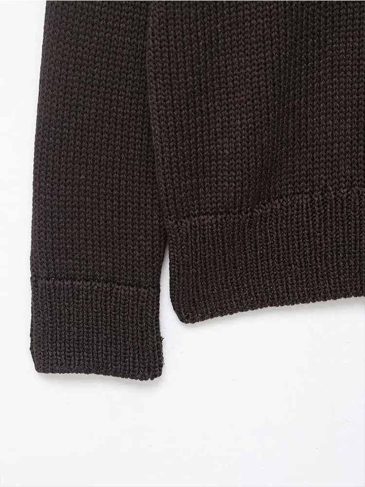 Women Sweater Pullover 2025 Autumn Winter New Fashion O-Neck Long Sleeves Women Sweater Pullover Elegant Hight Street Top