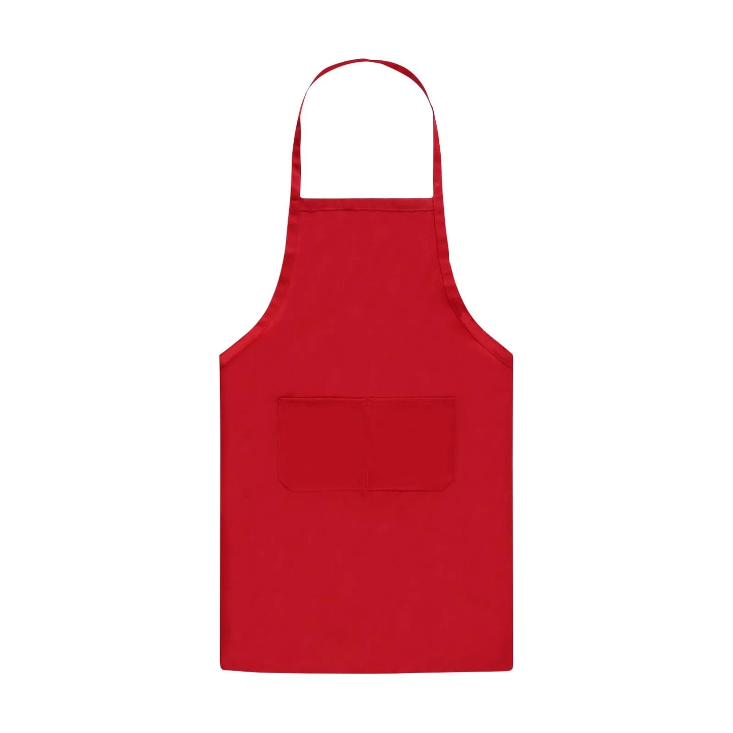 Men Women Plain Apron with Double Pockets Waterproof Cooking Aprons Chef Waiter Barbecue Hairdresser Apron Kitchen Supplies