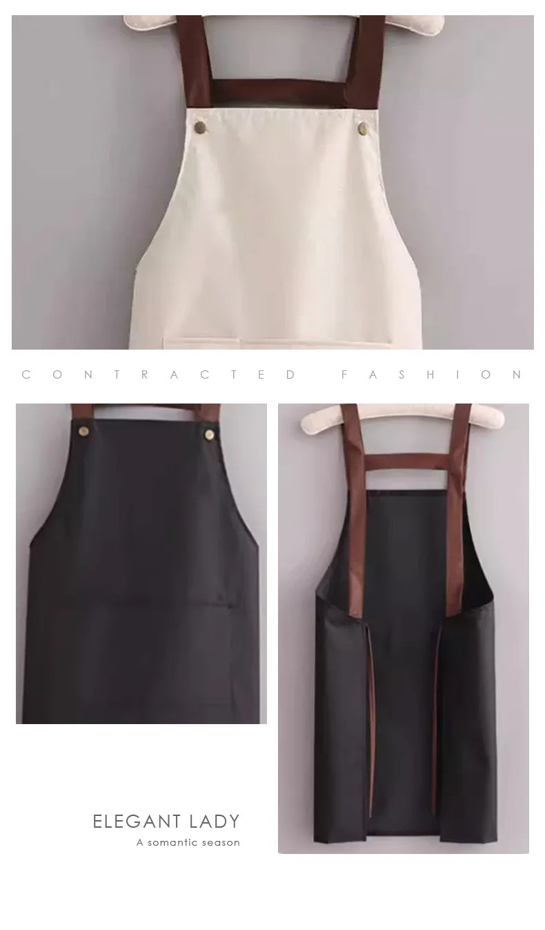 Kitchen Waterproof And Oil-resistant Apron, Work Uniform For Both Men And Women In The Catering Industry, Customizable Logo Prin