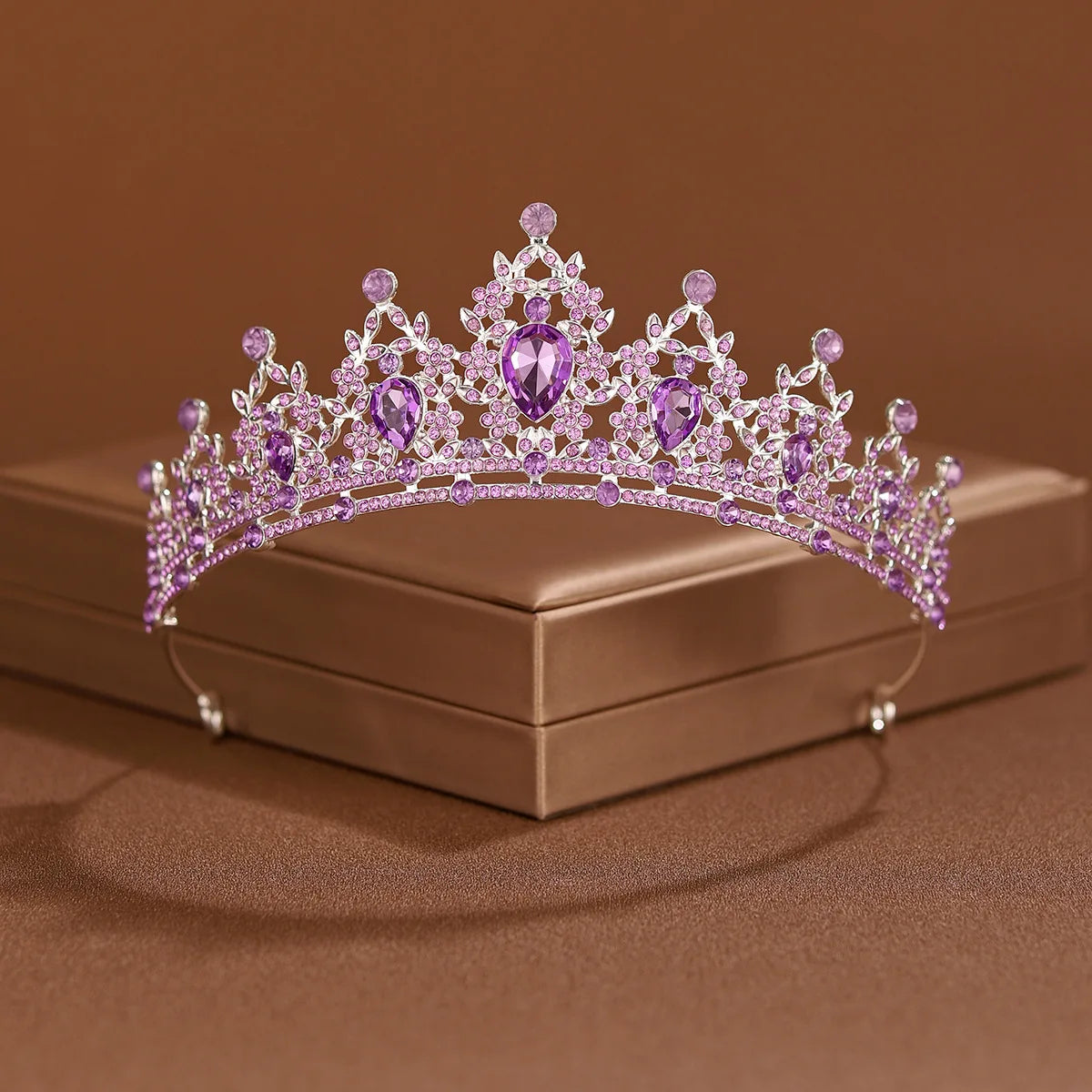 24 colors Bridal Headwear Full Of Sweet Atmosphere Baroque Gold-colour Ladies' Tiaras For Wedding Bride