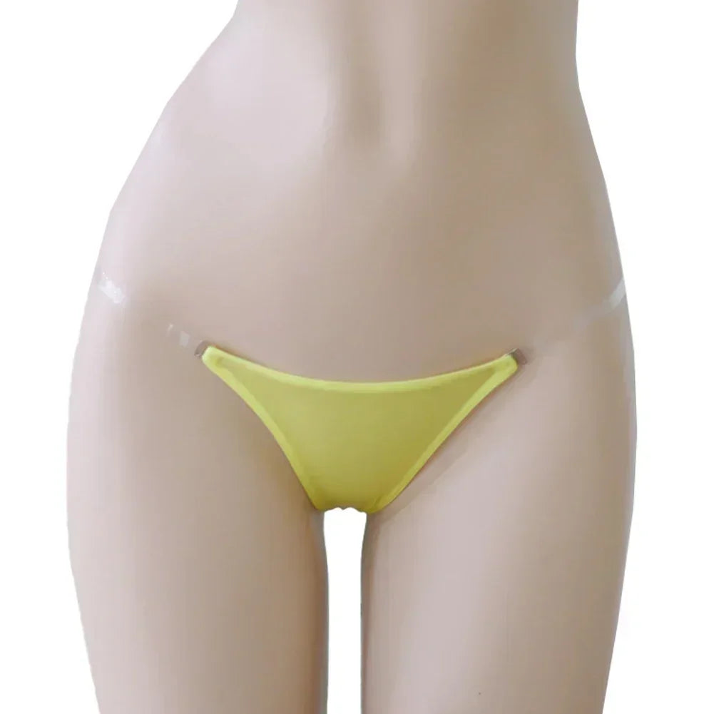 Sexy Women See-Through Panties Low-Rise G-string Thongs Seamless Lingerie Transparent Sensual Female Underwear Underpants