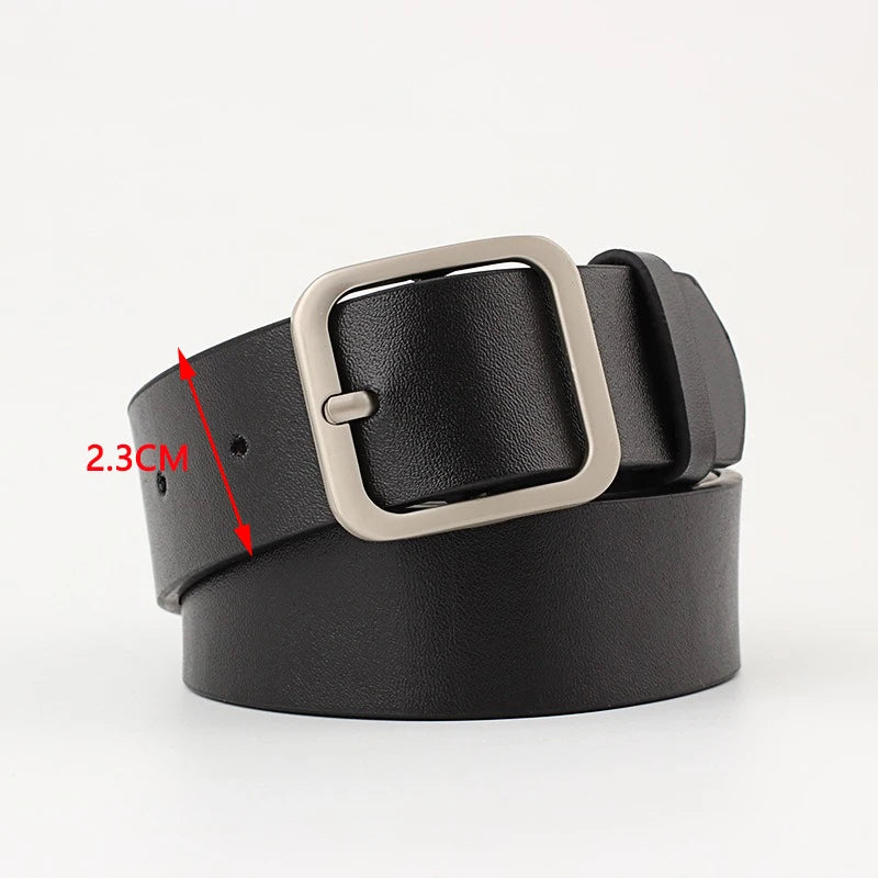 Women's Black White Fashion Belt Casual Minimalist Belt Girl Waistband Stylish Women's Belts Waist Female Belts BGS02