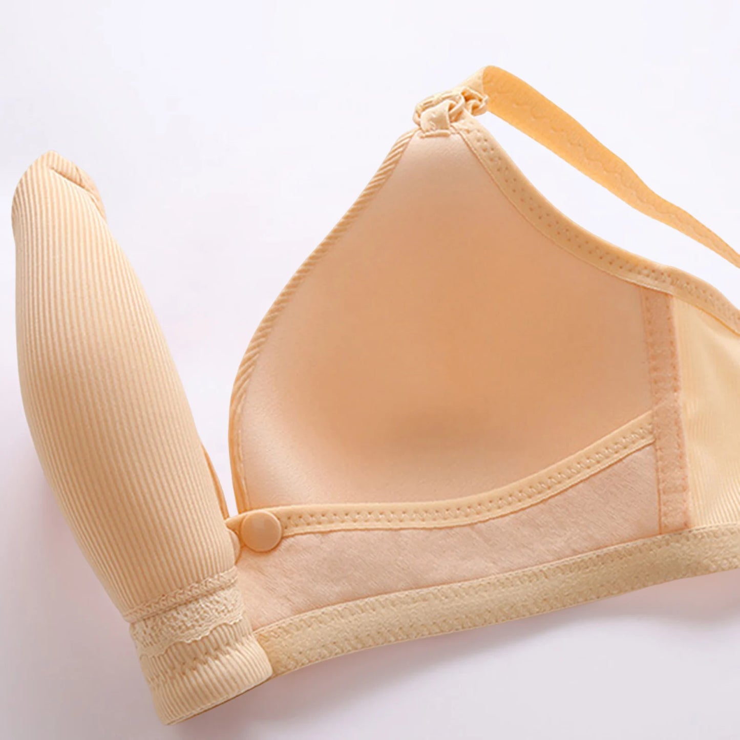 Maternity Nursing Bra for Women Soft Wireless Comfortable Support Front Opening Breathable Seamless Feeding Bra Postpartum Wear