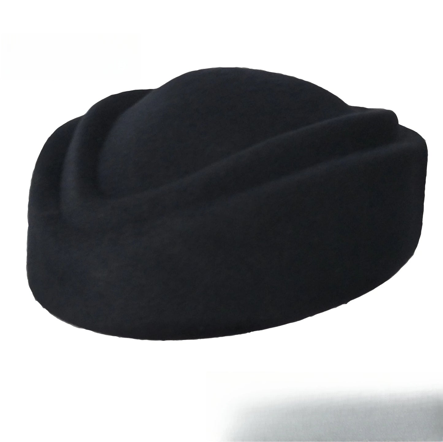 Wool Felt Beret Hats for Women Stewardess Boat Hat with Slot Black Red Blue Casher Elegant Fashion Spring Summer Caps