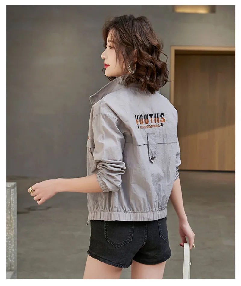 Sunscreen Coat Women's Summer Outerwear Breathable Joker UV Protection Sun-Protective Clothing Jacket Thin 2024 New Female Tops