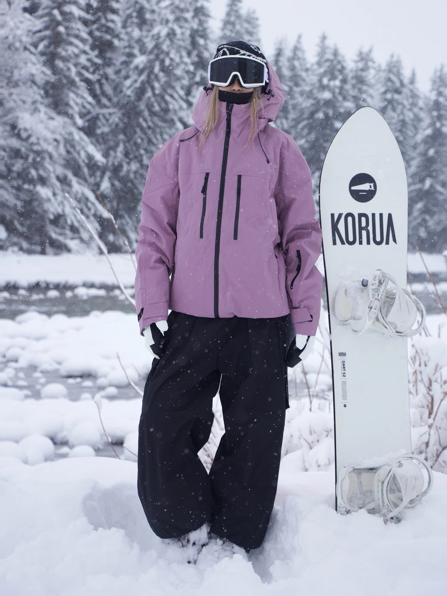 Winter Ski Jacket for Women Men 3L Snowboard Clothing Waterproof Windproof Warm Breathable Outdoor Snow Wear Ski Coat Hooded