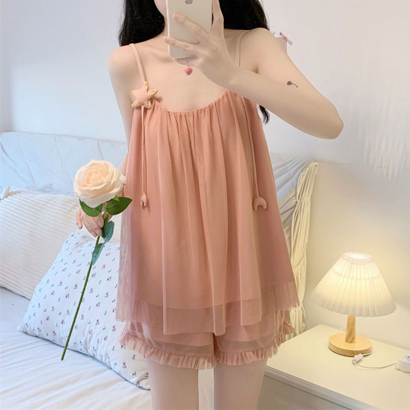 Sleepwear Women Nightwear Women's Sweet New Summer Long-sleeved Sexy Lace Home Clothes Night Gown Sleep Dress