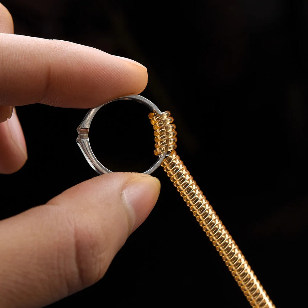 Ring Adjustable Spring Rope Resin Elastic Fastener Suitable All Rings Adjustable Tool Cuttable Invisible Seamless Spring Ropes