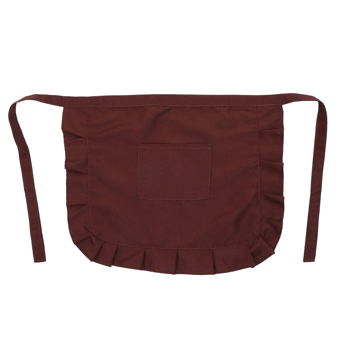 Red Brown Kitchen Half-Length Short Apron Household Cleaning Chef Apron Kitchen Men'S Hotel Restaurant