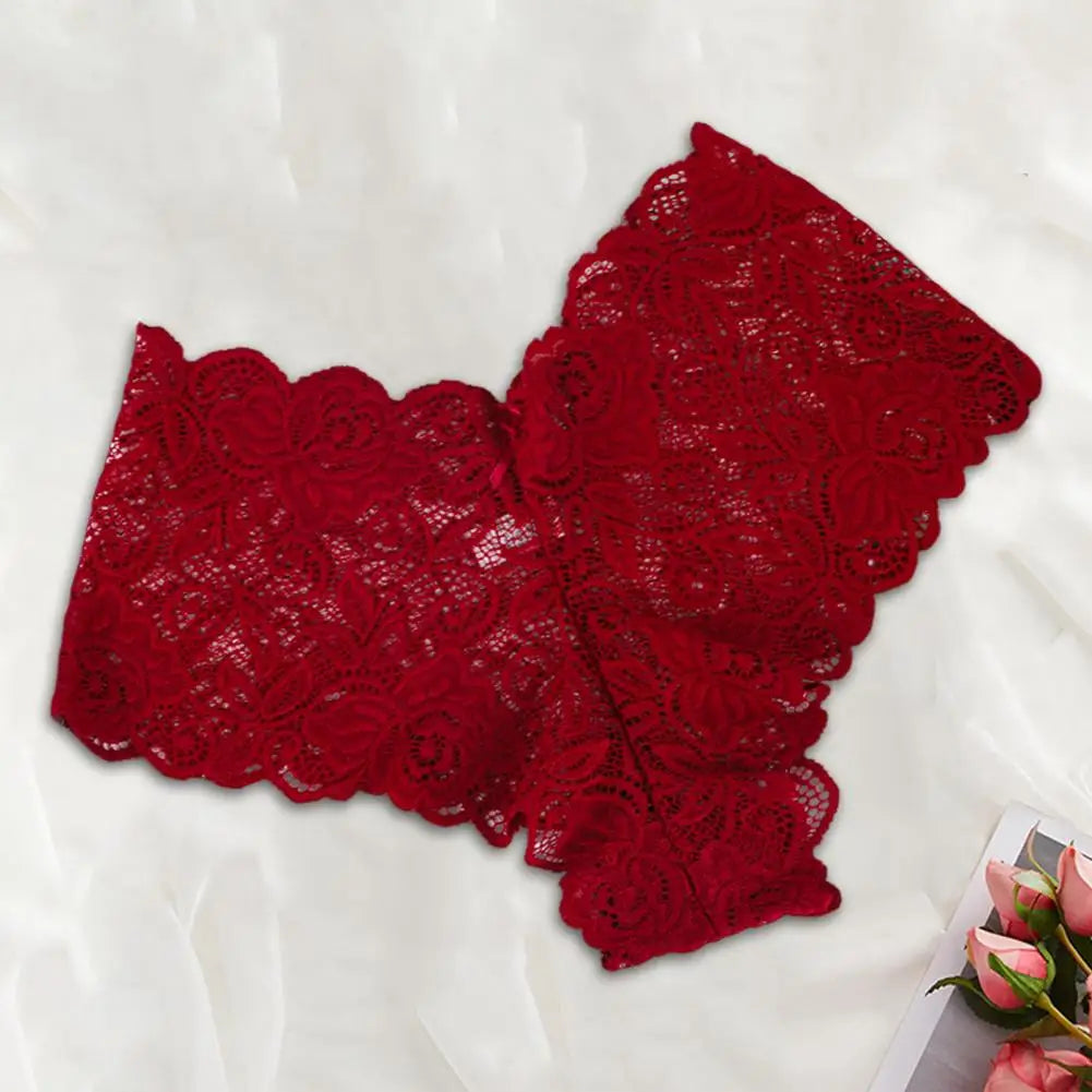 Women's Panties Floral Lace Low Waist Briefs Stretchy Sexy Breathable Underpants For Girls Daily Wear And Sleep 여성 속옷