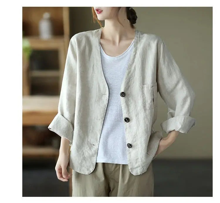 Jackets Women Retro Loose Design All-match Korean Style Leisure Minimalist Pure Female Popular Classic Basic Autumn Streetwear