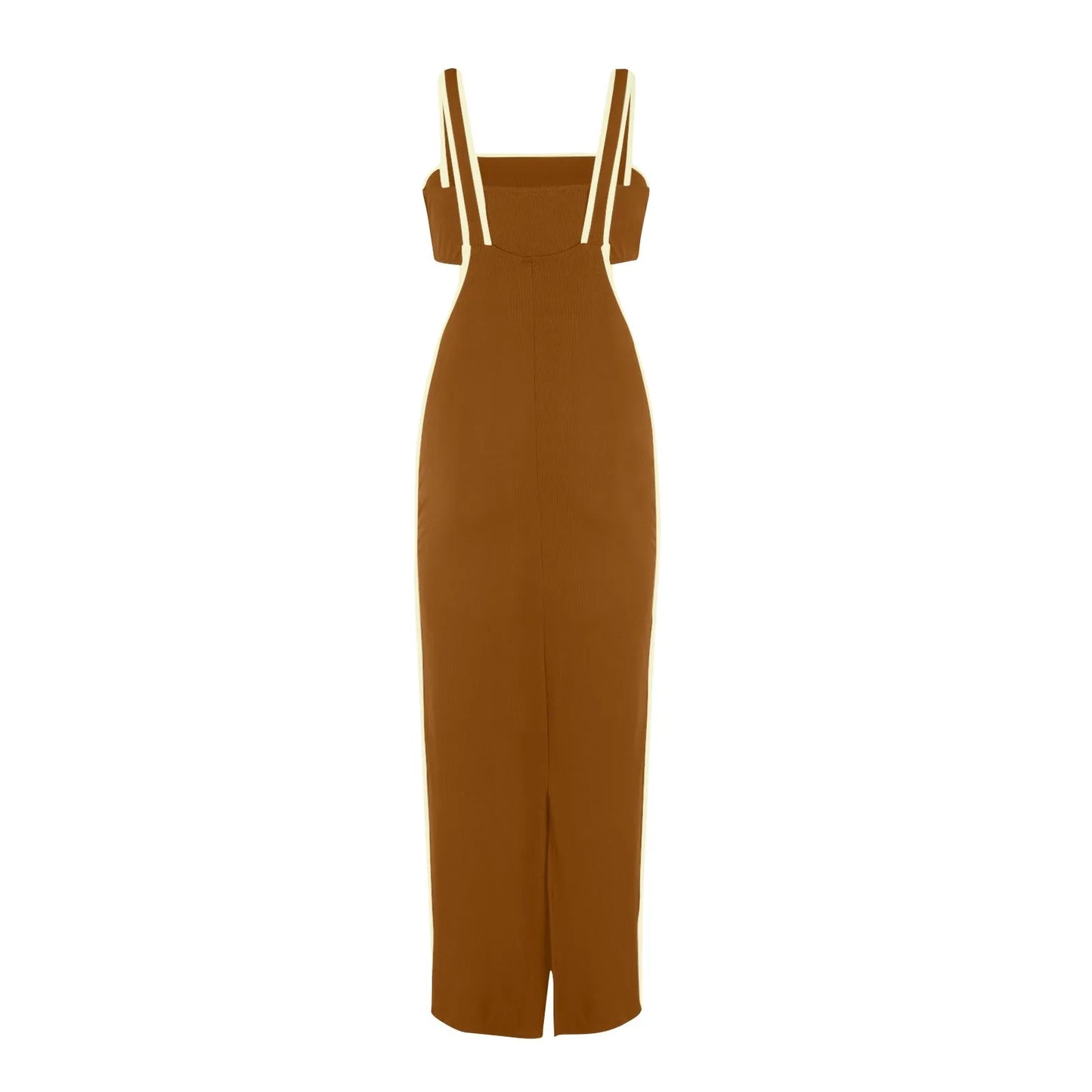 dresses for women One-piece dress design Personality and fashion Sexy Bodycon Tube Crop And Slit Maxi Suspender Skirt vestidos
