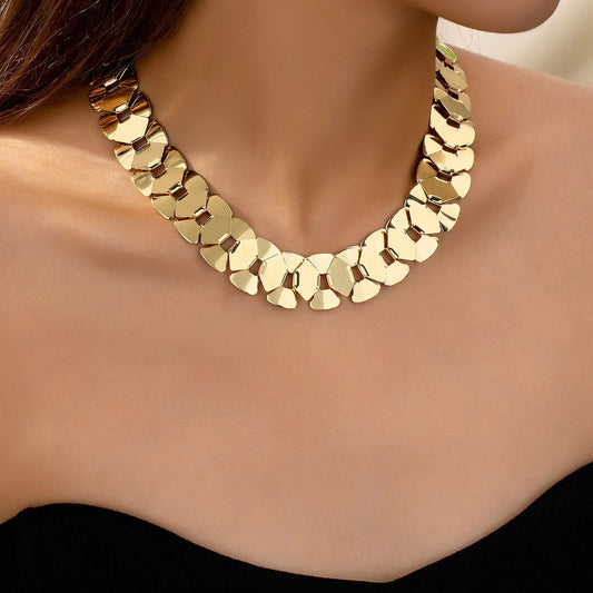 Necklace For Women Girls Exaggerated Personality Hip Hop Splicing Simple Style Fashion Jewelry Party Gift OL Holiday CN066