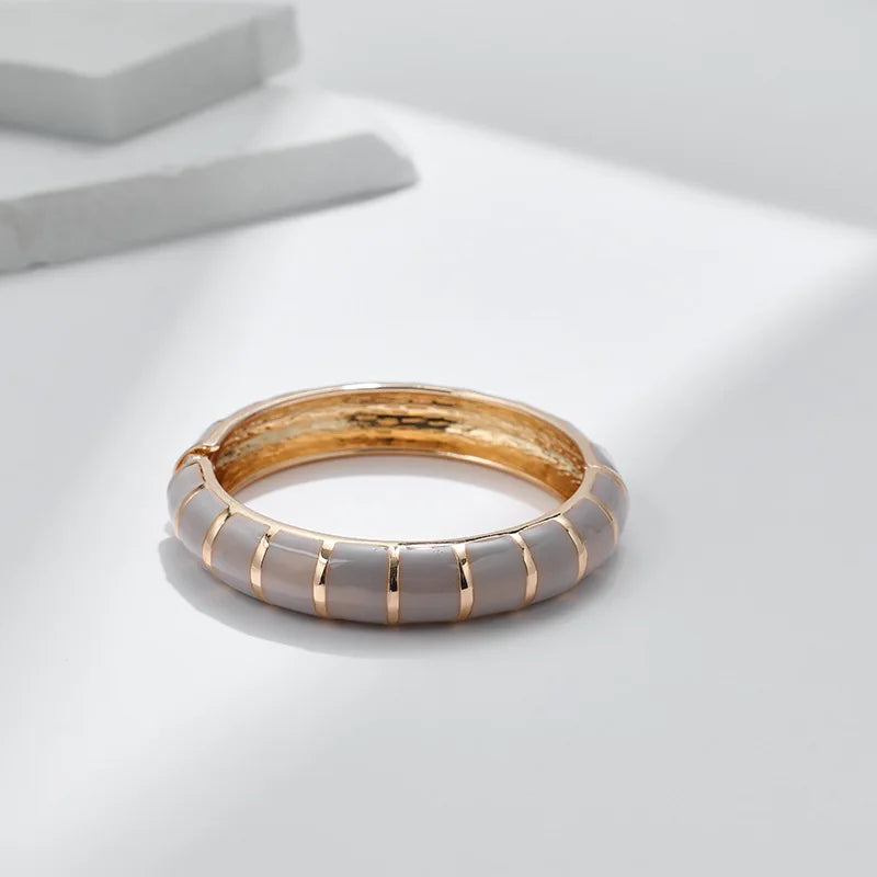 Multicolor Enamel Metal Bangles For Women New Designed Fashion Trendy Jewelry Accessories Gifts Bohemia Fancy Styles Bijoux