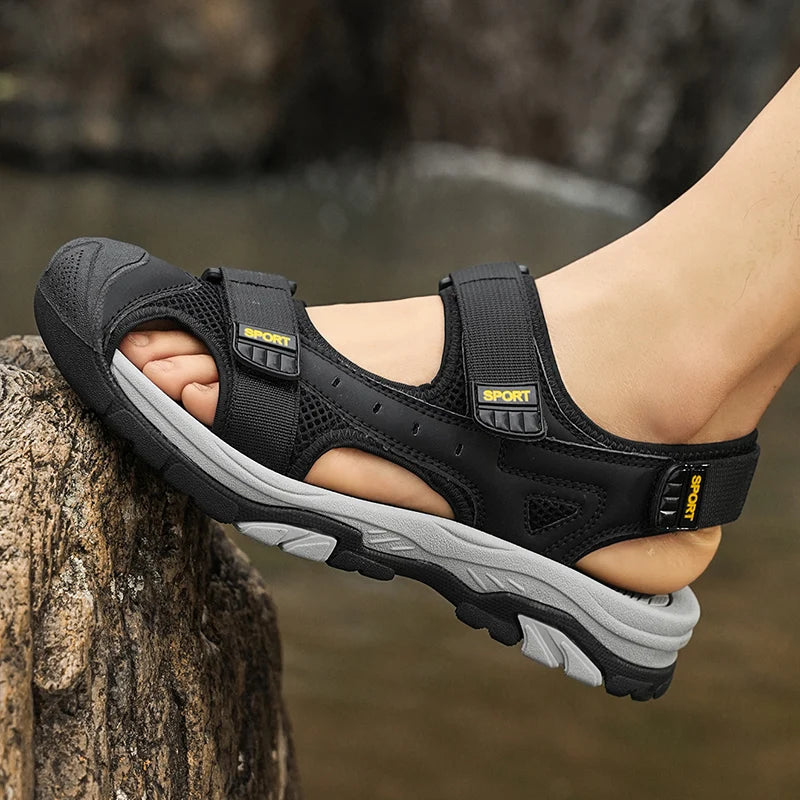 Baotou beach shoes, sandals, trendy shoes, sports outdoor slippers, versatile, non-slip and wear-resistant
