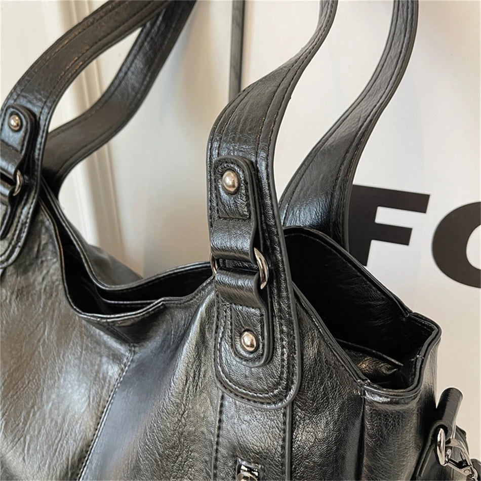 Female Handbag Large Capacity Shoulder Bags Big Stylsih Tote Bag Ladies Soft Leather Hobos Messenger Bags Women Shopper Bag Sac