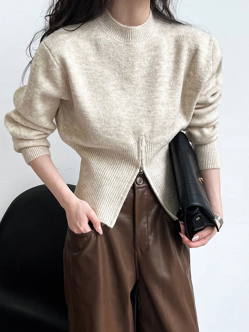 Sweater Women Winter Pullover Girls Sweater Oversize Knitting Tops Vintage Long Sleeve Fall Female Knitted Outerwear Warm Pull