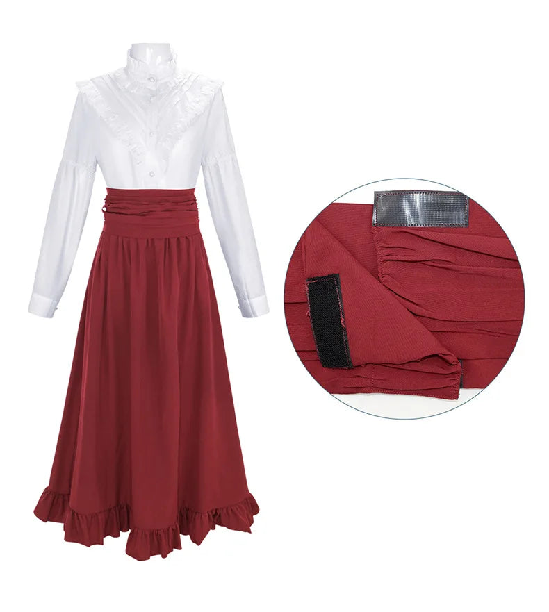 19th century Victorian women's dress classic two-piece Renaissance dress