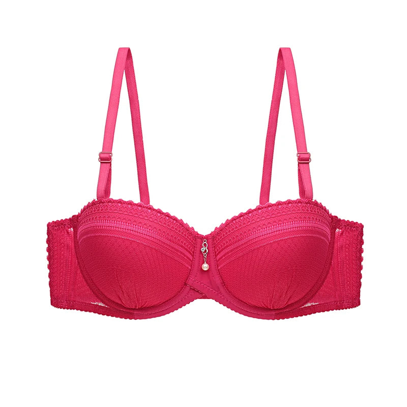 New 2022 Bras for Women Half Cup Push Up Bra Sexy Lace Underwear Women 80 85 90 95BC Female Push Up Bra Brasieres Lingerie