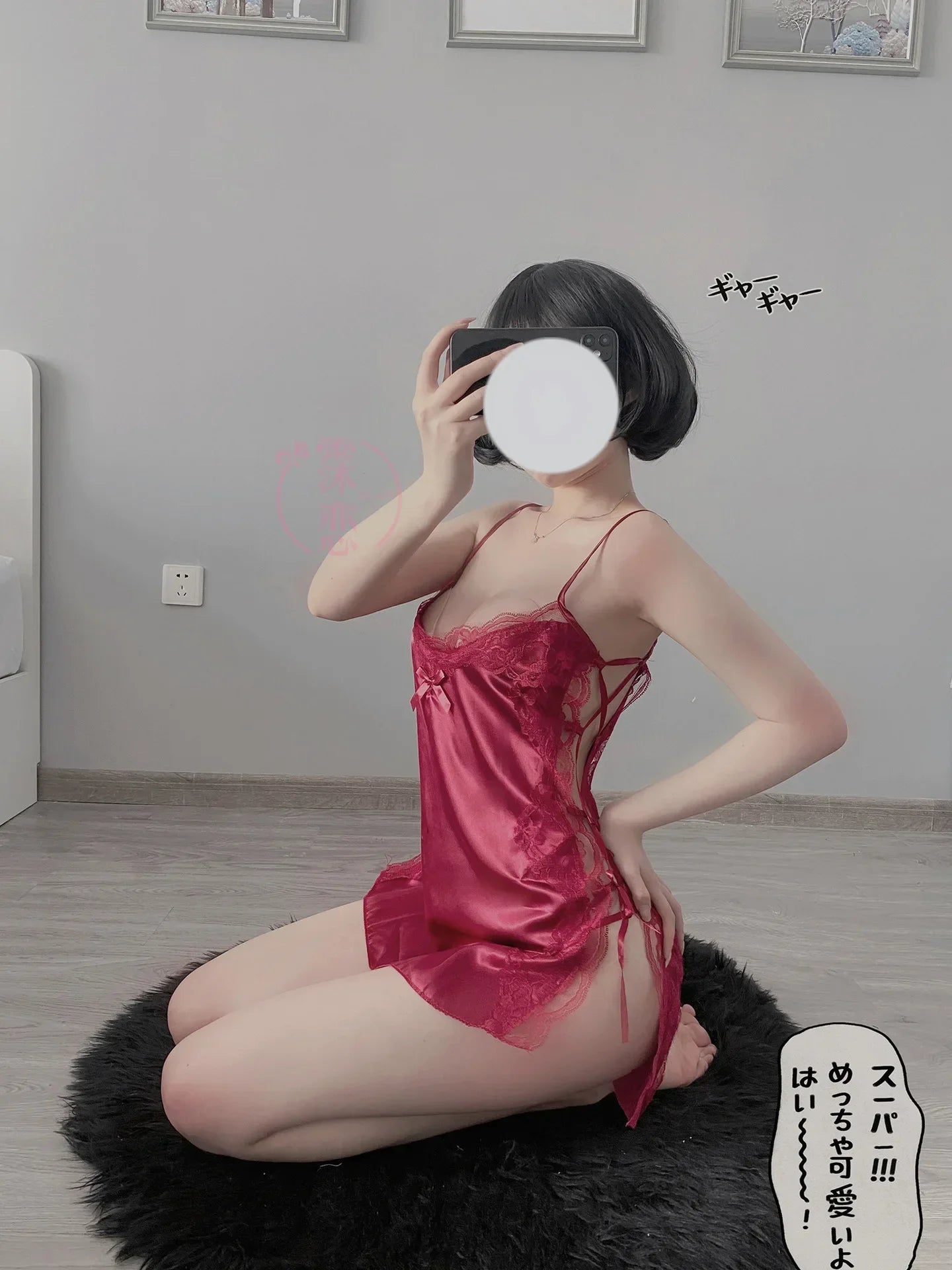 Satin Nightgown Lady Sexy Bowknot Lace Lingerie Spaghetti Strap Night Dress For Women Nighties Sleeveless Sleepwear Nightwear