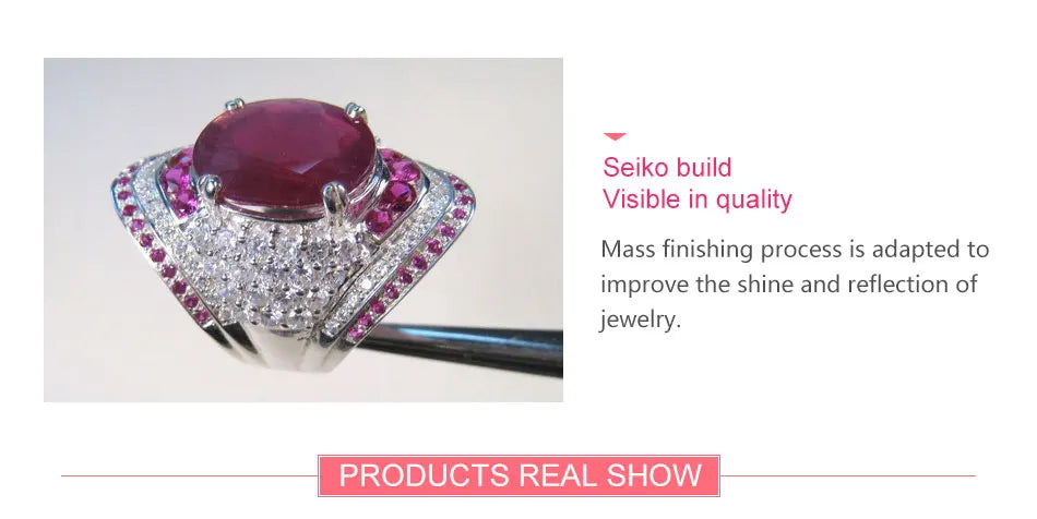 925 Sterling Silver Ruby Ring For Women Zircon Finger Rings Fashion Jewelry Gifts