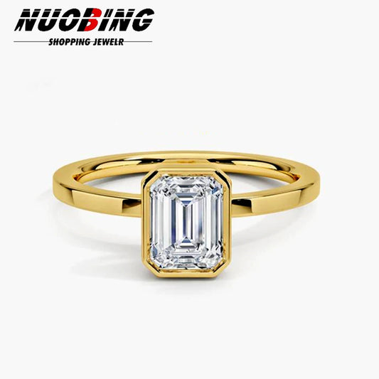 Cubic Zircon CZ Luxurious Women Stainless Steel Ring Couple's Love Engagement Fashion Jewelry Wedding Anniversary Gift