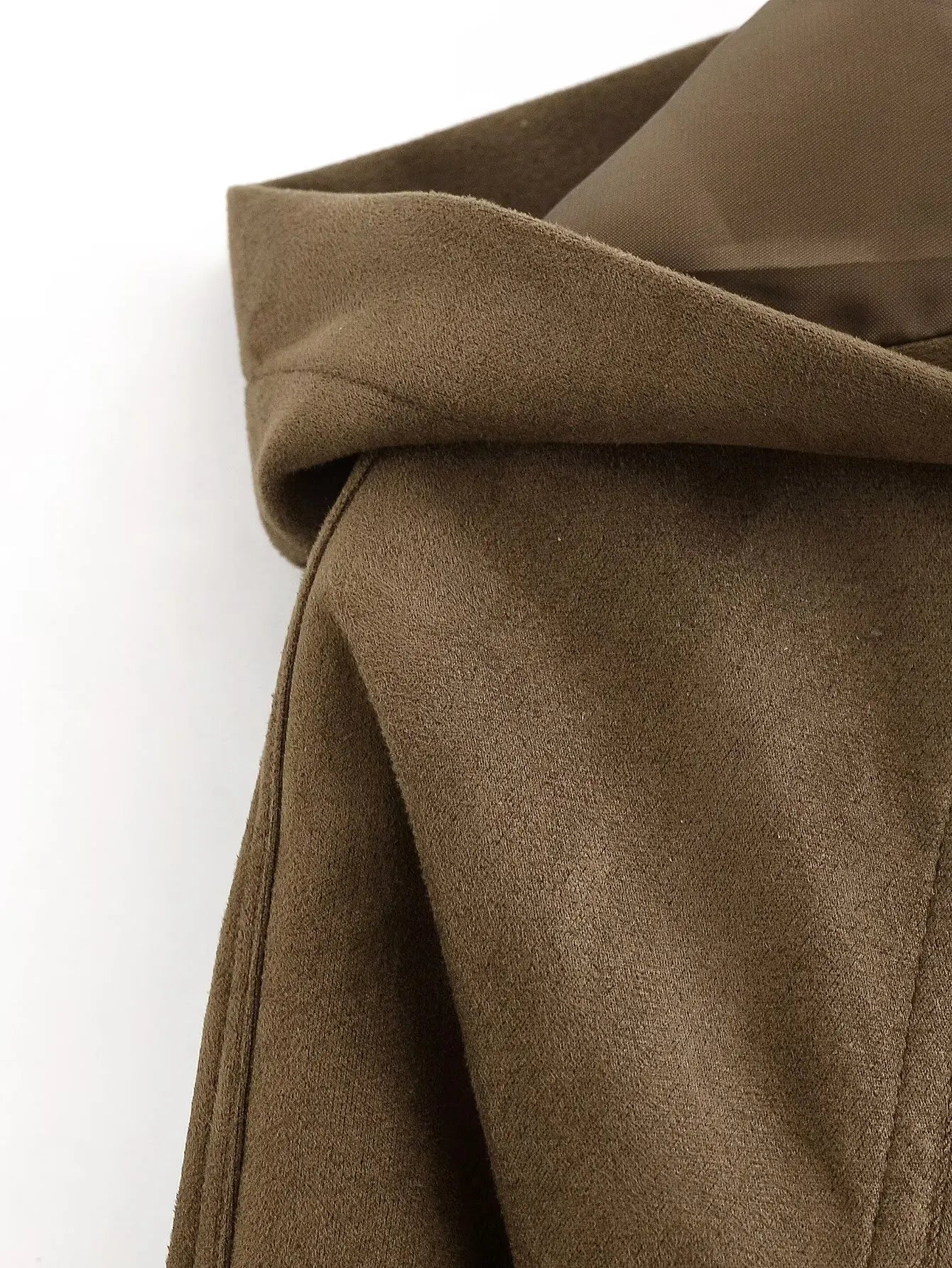 Women's Jackets 2025 Autumn Winter New Fashion Long Sleeves Double-Breasted Hooded Jacket Female High Street Elegant New Coats