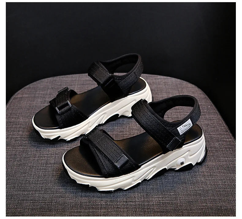 Sandals Women Shoes 2024 New Summer Sports Daddy Fashion Casual Non-Slip Platform non-slip Beach Shoes Sandalias