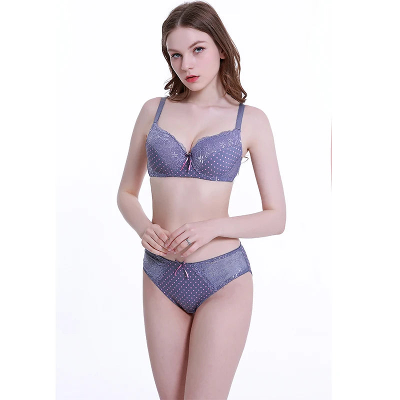 2024 New Sexy Bra Sets 32/70 34/75 36/80 38/85 40/90 42/95 44/100 BCDE Cup Red Black Blue White Purple Lingerie For Women