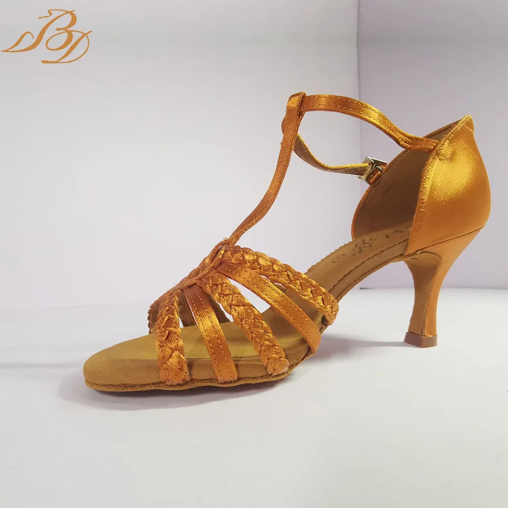 BD Dance Professional Latin Dance Shoes Ballroom Girls Kids for Dancing Elegant Heeled Sandals Women Sport Sneaker Luxury Brands