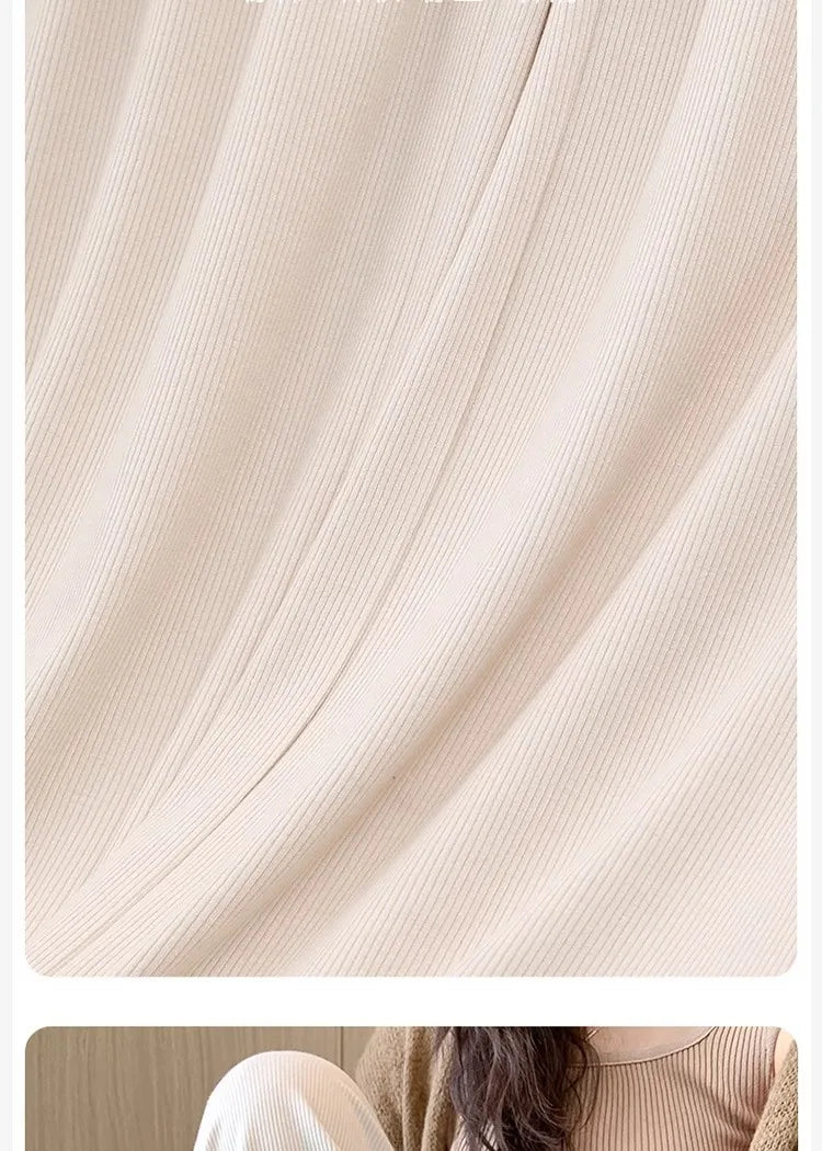 Maternity Trousers Spring and Autumn Outside Wear New Summer Petite Casual Drawstring Straight Wide Leg Trousers Maternity Wear