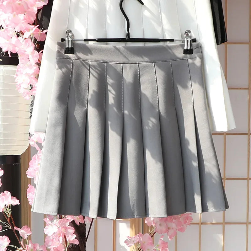 Skirts Summer 2024 Woman Skort Korean Fashion White Faldas Plisadas Para Mujer Lady Clothes A Line Mini Kawaii Pleated Skirt