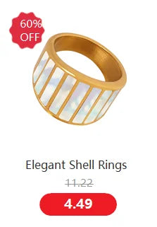 Modern Stainless Steel Round Ring for women PunkIrregular Ring 18K Gold Plated Jewelry Female Luxury Accessory Wholesale