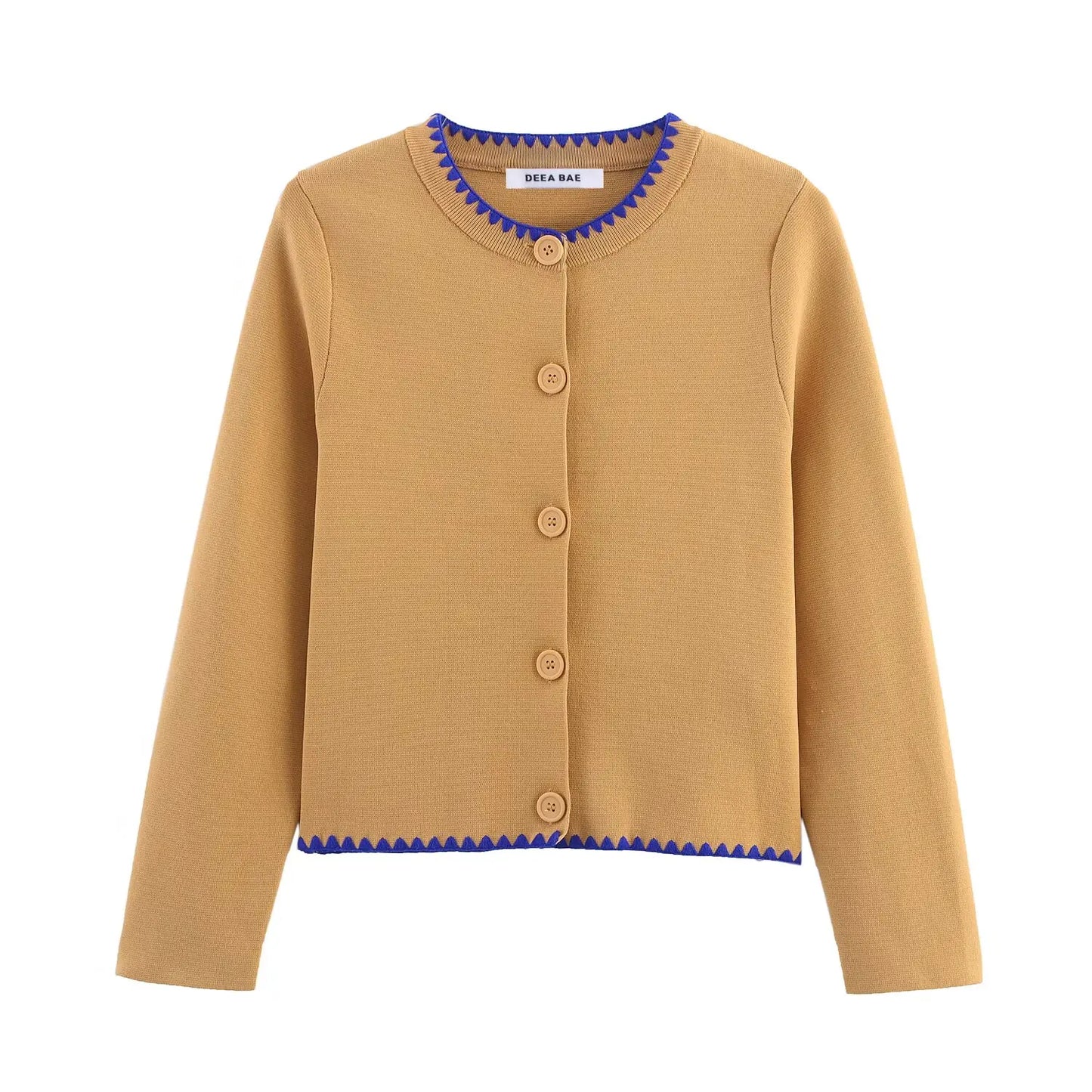 Sweater Jacket Autumn Women's 2025 New Embroidery Elegant Slim Long Sleeve Women Sweater Cardigan Chic Young Joker Knit Sweater