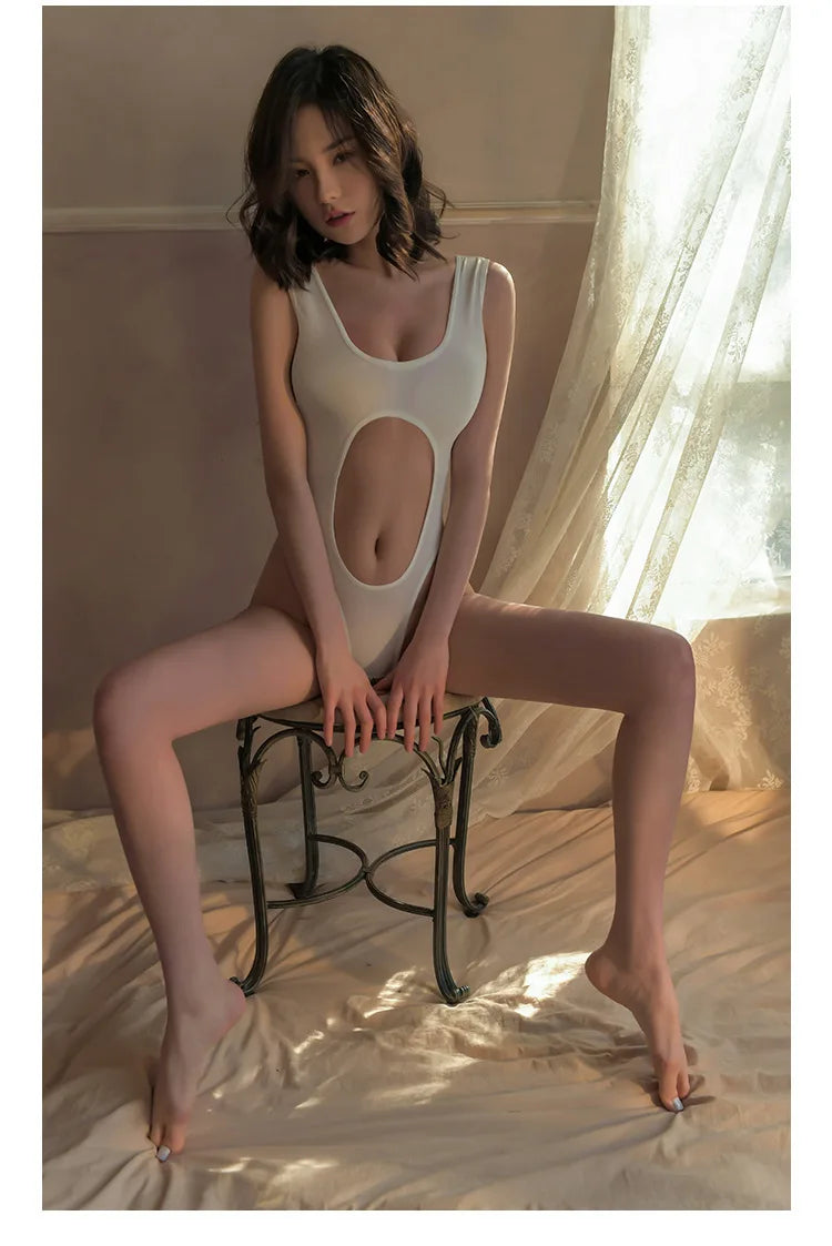 Sexy Open Crotch Jumpsuit High Elastic Backless Erotic Bodysuit Hot Uniform Temptation Serotic Lingerie Sleepwear Exotic Apparel