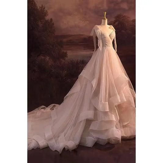 Evening Gown Princess Autumn Elegant Temperament Raglan Dress    Elegant Party Dresses 2024