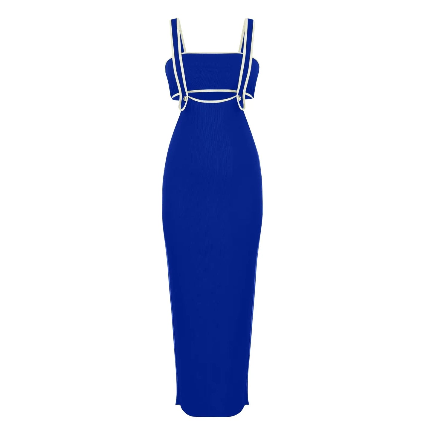 dresses for women One-piece dress design Personality and fashion Sexy Bodycon Tube Crop And Slit Maxi Suspender Skirt vestidos