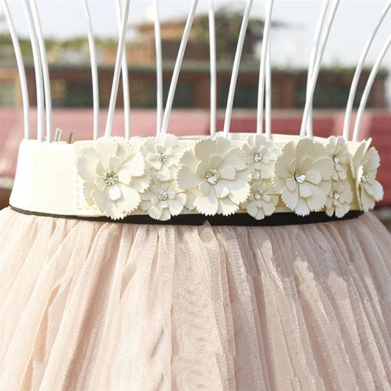 Belt For Women Lady 2023 Fashion Flower Elastic Stretch Waist Belt Wide Elasticated Waistbands Girls Dress Accessories