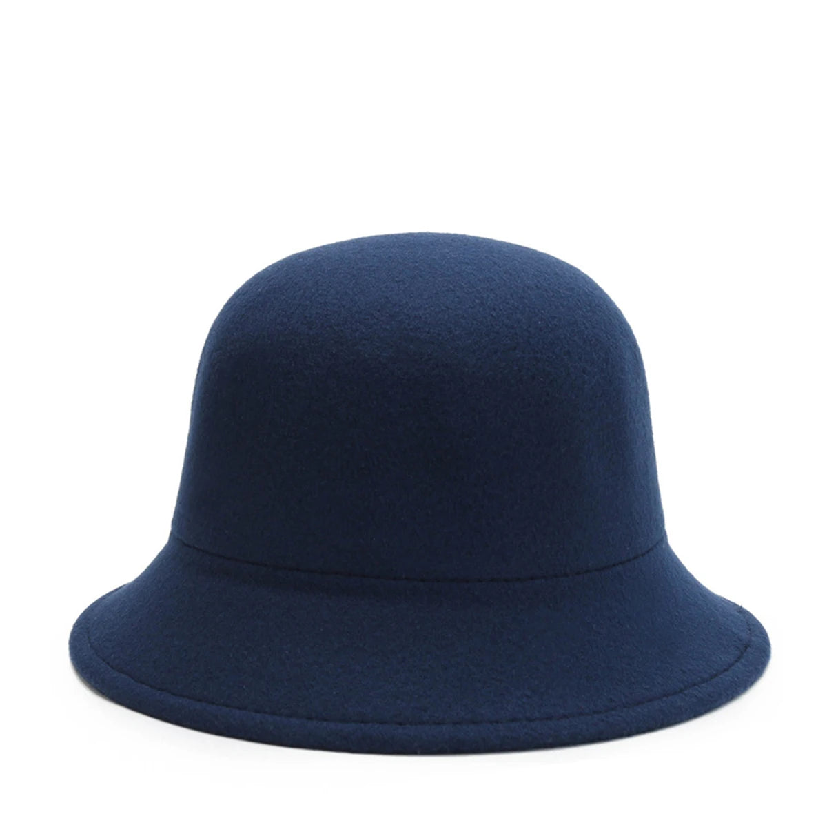 Women's Hat for Spring, Autumn, and Winter Korean Style British Fashion Versatile Jazz Woolen Bucket Hat Fisherman Hat Wide-Brimmed Hat for Parties, Outings, Shopping, Work, and Students