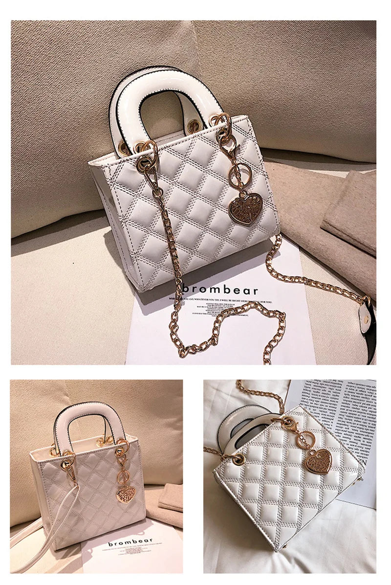 Handbag Women Brand Luxury Totes High Quality Fashion Classic Quilted Square Handle Bag Women Crossbody Shoulder Bags