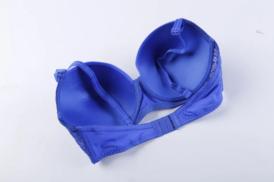 Women big bust Bra 36D 36E 38D 38C 40D 40C 40E 42D 42E 44C 46C 46D 44E mother Sexy Lace Push Up Bras cotton padded Underwear B06