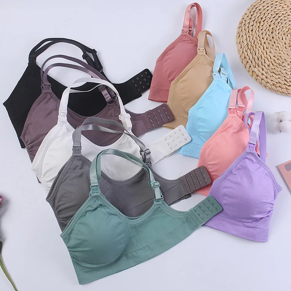 Maternity Underwear without Underwire Nursing Bra Pregnancy Clothing Anti Sagging Breastfeeding Women Breathable lactancia Bras