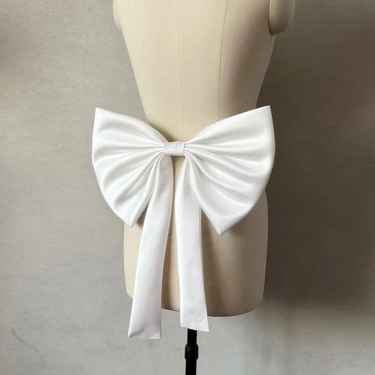 Bridal Detachable Satin Bow Women's Wedding Dress Accessories Bride Bow