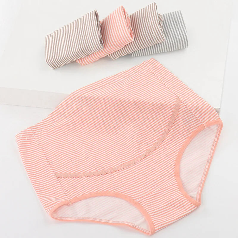 Maternity High Waisted Panties Maternity Cotton Underwear Pregnant Women Large Size Briefs Pregnant Women Mum Breathable Panties