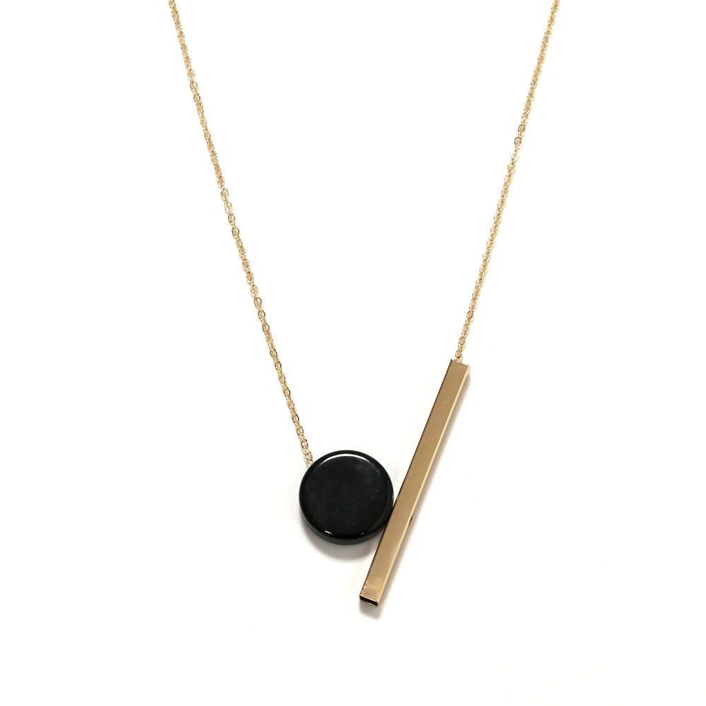 circular necklace, square, metal, multilayer, hip hop, long chain, cool, simple necklace, ladies and gentleman, jewelry, gifts