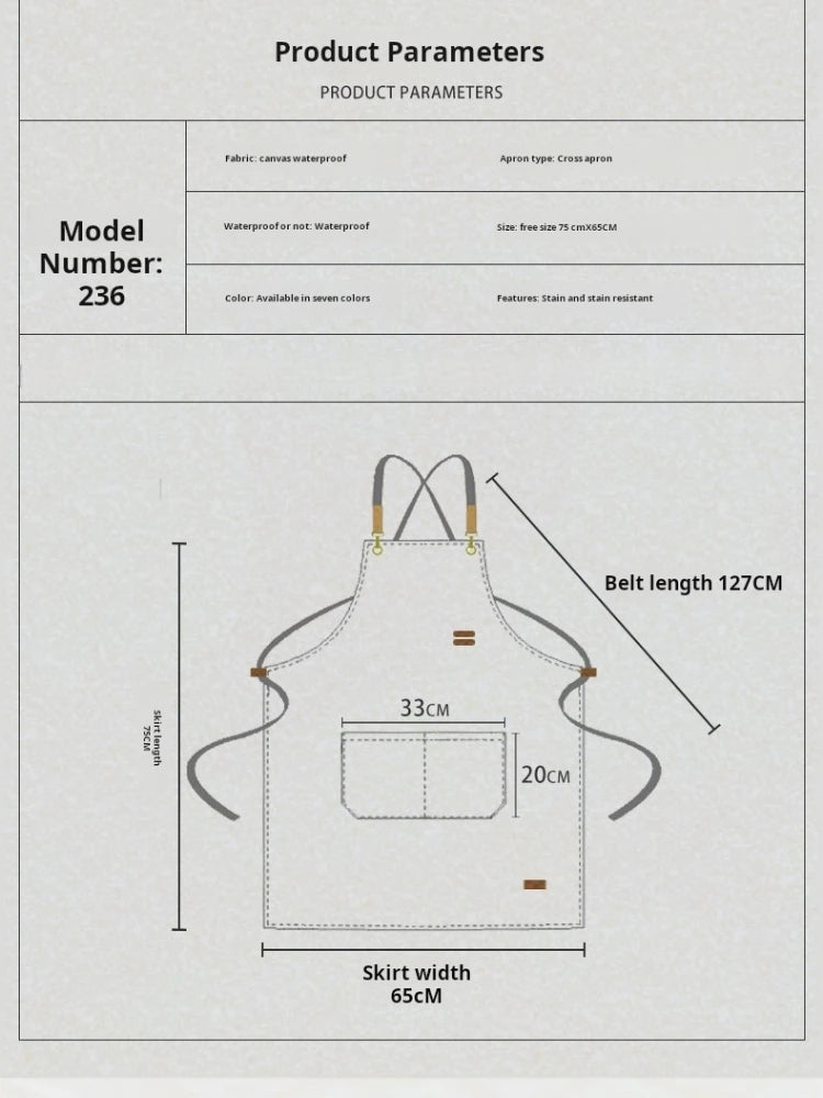 Apron For Kitchen Women Waiter Uniforms Cook's Clothes Man Food Service Philippines For Chef Fartuch Kuchenny Delantal Camarero