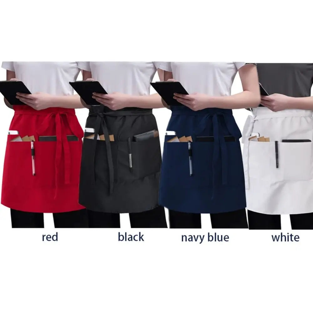 Kitchen Chef Apron Half Body Coffee House Working Aprons Restaurant Kitchen Work Wear Abrasion Resistant Thick Apron