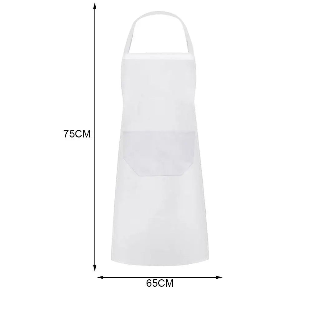 1PCS Kitchen Chef Apron For Cooking Baking Cleaning Cotton Blend With Waterproof Layer Lager Coverage Adjustable Neck Strap Tool