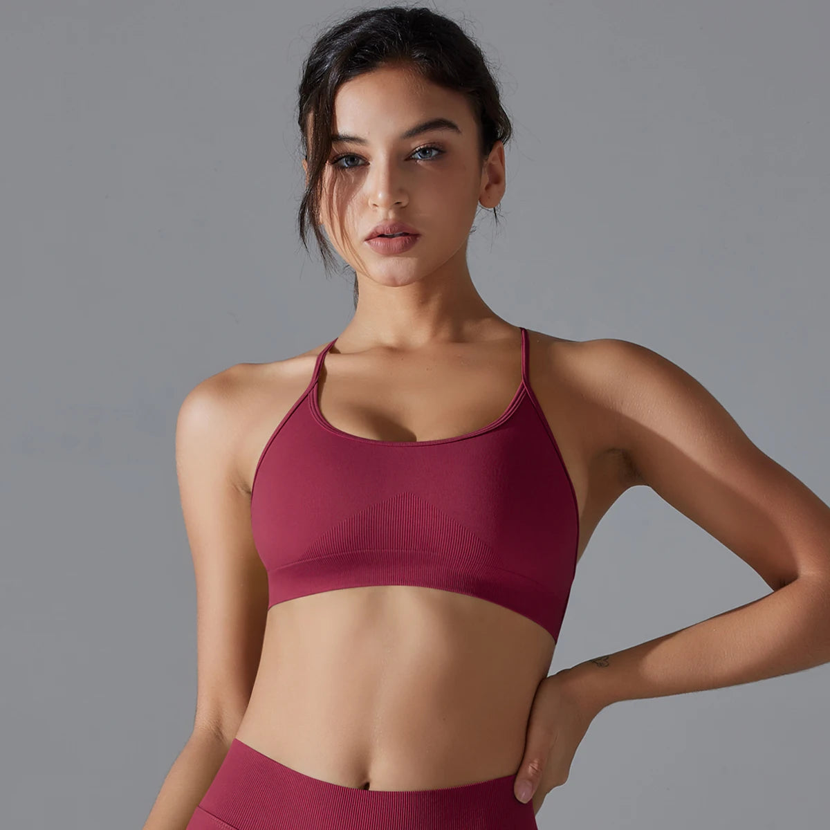 Women Sports Bra Yoga Bra Sexy Back Cross Sports Bra Gym Top Fitness Running Bra Workout Underwear Running Gym Padded Bralette
